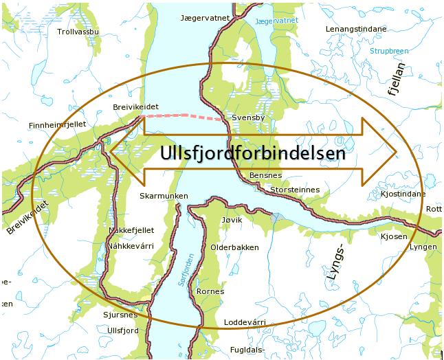 Figur 1: Oversikt over planområde. 1.2 Beskrivelse og avgrensning av analyseobjektet og dets tiltak På dette stadiet i planleggingsprosessen må alle linjer betraktes som grove utkast.