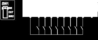 Switch Set to SRC (Source) Position Using the Output Power Supply for the Digital Inputs Switch Set to SRC (Source) Position and