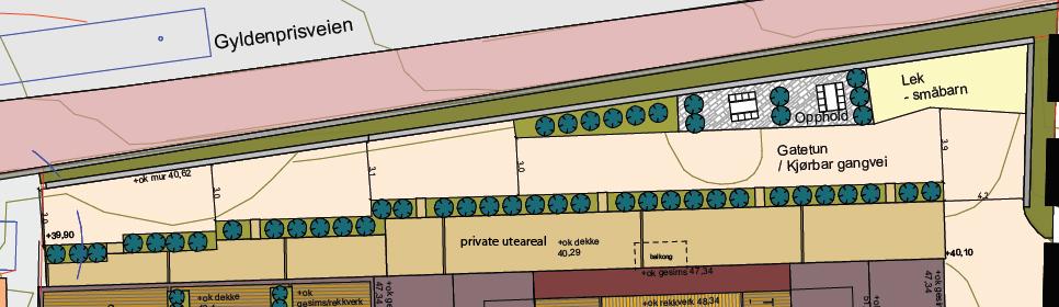 7 STØYSKJERMING MOT NORD OG I SØRVEST I dialog med arkitekt er det utført en mer detaljert vurdering av støy og støyskjermingseffekt i fasaden mot nord og sørvest.