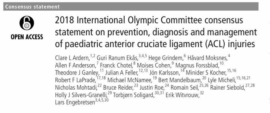 Do children who rupture their ACL mature similarly to their uninjured peers? Do they continue with sport?
