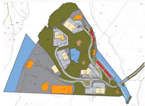 Planforslaget som skal behandlast, består av 3 plankart i målestokk 1:1000 ved A1, datert 04.