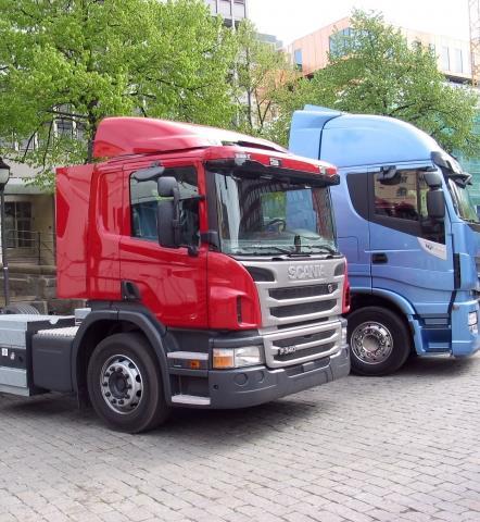 Lastebiler på Biogass Scania, Volvo og Iveco kan levere store lastebiler som kjøres på biogass. Det er ikke prototyper, men aktuell salgsvare.
