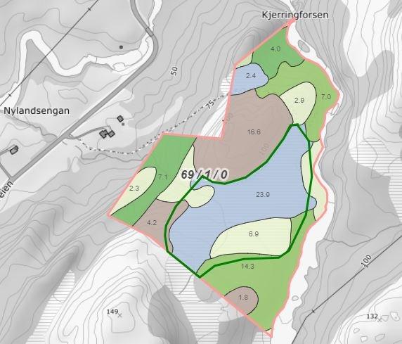 I Leirfjord kommune er det registrert 45 kartlagte friluftsområder der Nyland Nærturområde er en av to nærturområder.