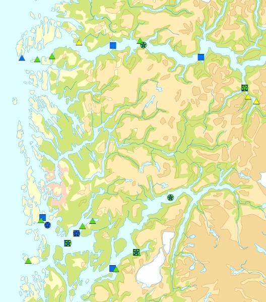 VANNMASSER Tilstandsklassifisering DP Nordsjøen Nord Kun to stasjoner har tilstrekkelig data for tilstandsklassifisering for planteplankton.