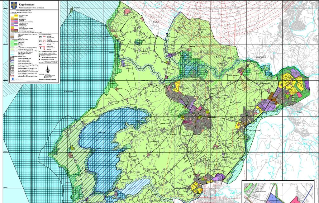 Klepp kommune kommuneplanens arealkart