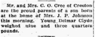 Bunyes boy Vernon 1 Aug 1931 12 Aug 1931 pg 5 Burwell twins Arthur 6 Feb 1931 pg 5 Cannon girl George J 2 Nov