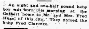 Galloway girl Clarence 9 Dec 1931 pg 5 Gibson