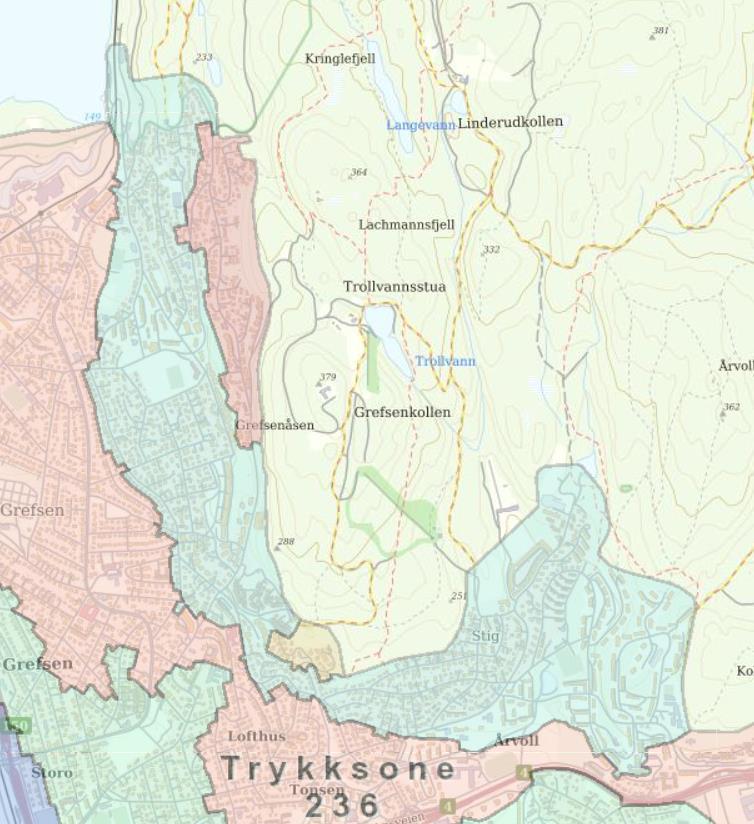 Ledningsbrudd - eksempel Grefsen/Kjelsås Myrerskogveien, 5. januar 2019 Lørdag fra kl.16:52 - Brannvesenet gir beskjed om at det flommer vann i Myrerskogveien.