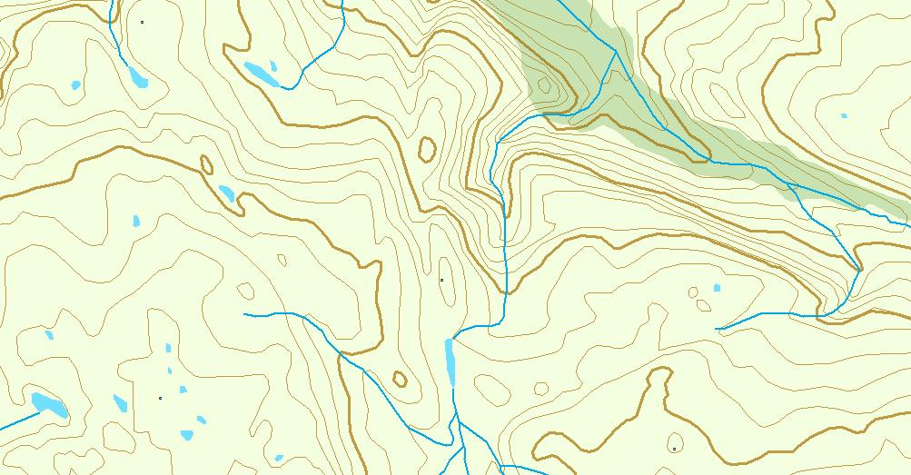 Kvernelvdalen (Bindal, Nordland). Areal 1.