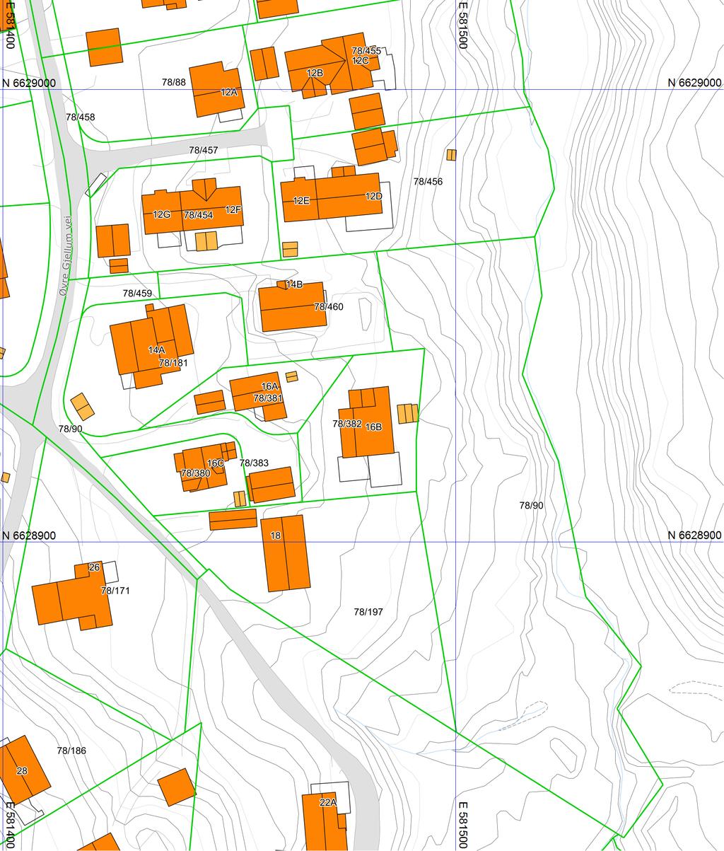 Grunnkart Asker kommune Eiendom: Dato: Målestokk: 78/382/0/2 Øvre Gjellum vei 16B 22.09.2017 1:1000 UTM-32 Eiendomsgr. nøyaktig <= 10 cm Eiendomsgr. mindre nøyaktig >200<=500 cm Eiendomsgr.