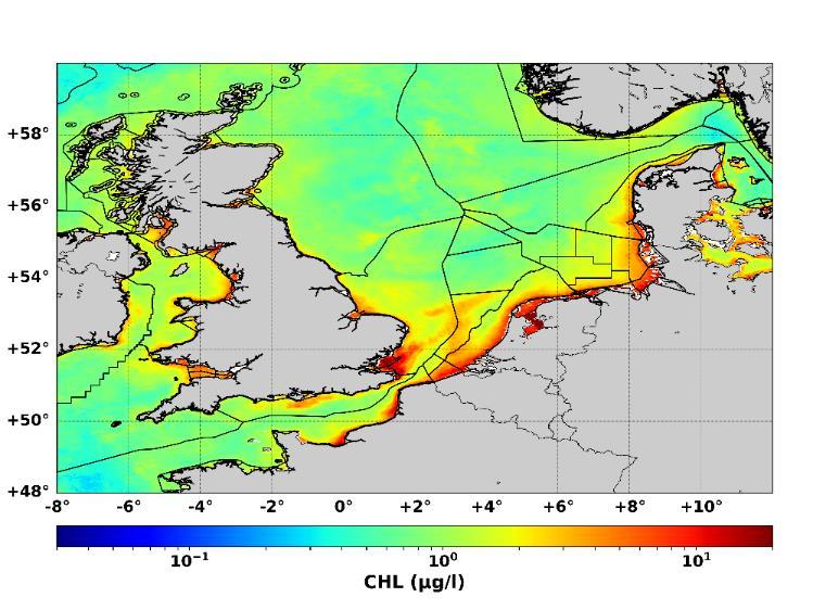 covering a high the temporal and spatial whole resolution North Sea (cross-boundary)