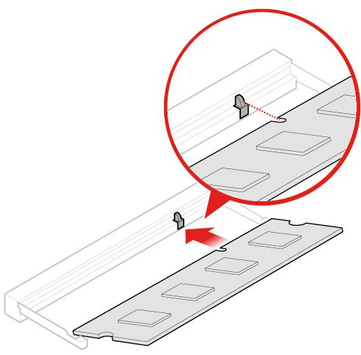 Figur 88. Sette inn minnemodulen Figur 89. Lukke minnemodulholderen 4. Fullføre utskiftningen.