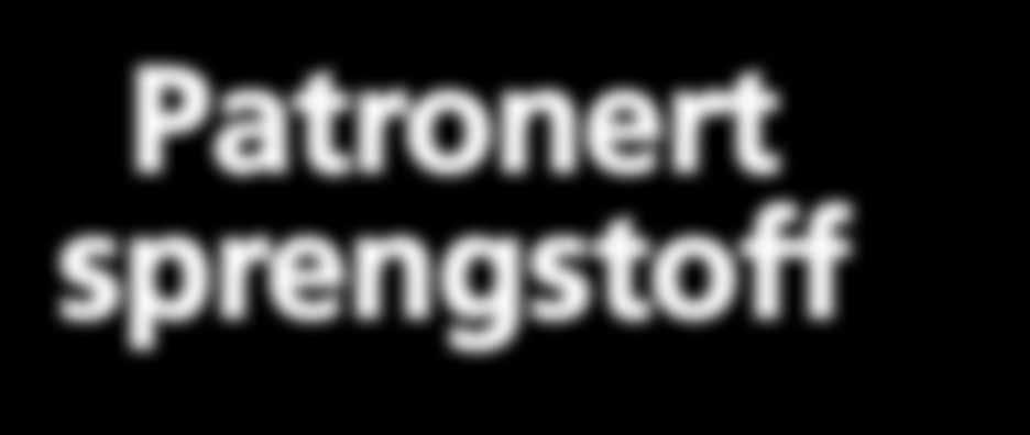 Patronert sprengstoff Eurodyn 2000, Eurodyn 3000 og Centric 2000 er tennerfølsomme og kan brukes som bunnladning og pipeladning der det er behov for et høydensitets- og vannfast eksplosiv.