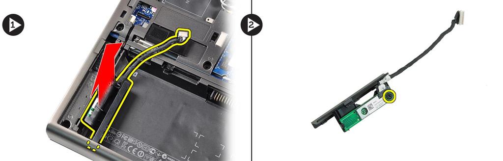 Trekk til skruen som holder Bluetooth-modulen på plass. 3. Sett Bluetooth-modulen inn i sporet, og trykk ned på Bluetooth-dekselet. 4.