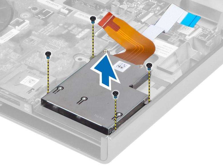 Sette inn ExpressCard-modulen 1. Sett ExpressCard-modulen inn i rommet. 2. Trekk til skruene for å feste ExpressCard-modulen til datamaskinen. 3. Koble til: a. ExpressCard-kabelen til hovedkortet b.