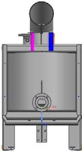 The boiler can be easily moved using the three integrated wheels and then fixed in