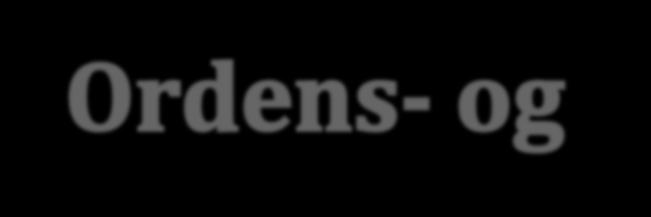 Innhold: 1. Reglement 2. Konsekvenser ved brudd på ordens- og oppførselsreglementet 3.