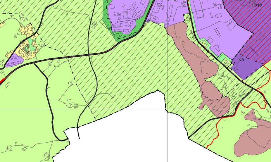 6 (16) FORSLAG TIL PLANPROGRAM 2. PLANSTATUS 2.1 Kommuneplanens arealdel Planområdet er avsatt til landbruks-, natur-, og friluftslivsområde i gjeldende kommuneplan.