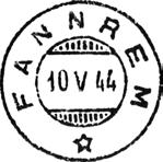 1 Type: SL Fra gravør 11.07.1892 FANDREM Innsendt?? Stempel nr. 3 Type: P Utsendt sept 1934 DORO Innsendt?