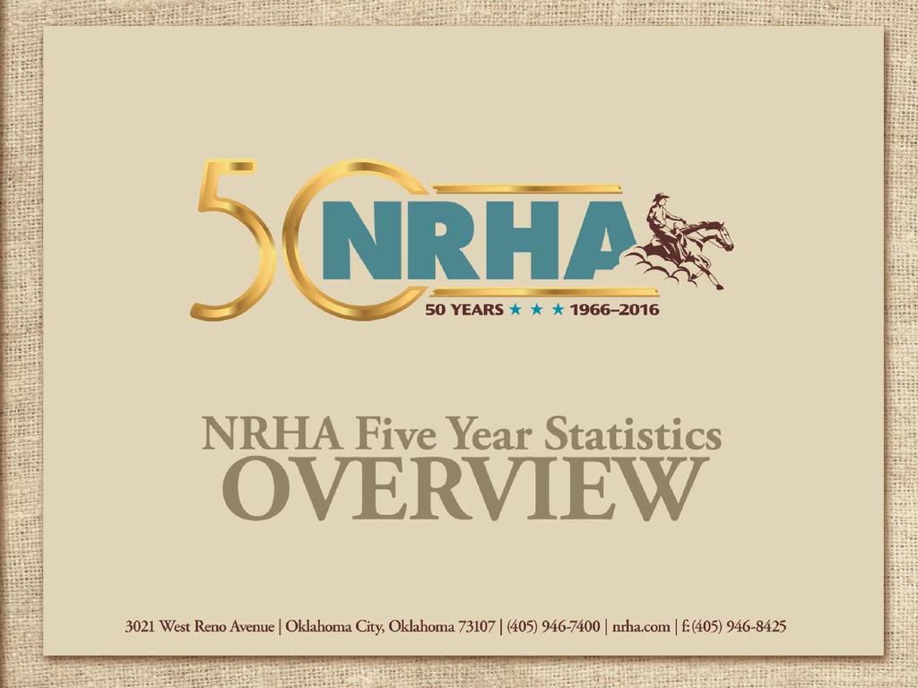 2019 NRHA