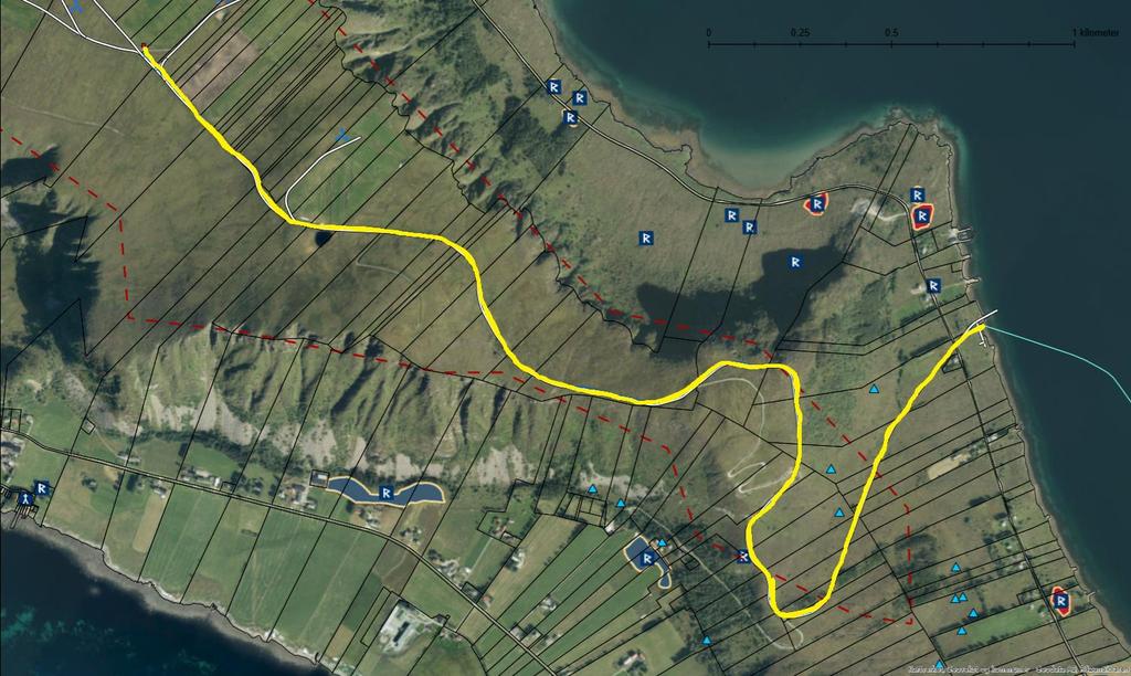 Side 2 Søknad om endret nettilknytning Haram Kraft søker om ny løsning for nettilknytning bestående av en ca 4,1 km 33 kv jordkabel fra koblingsstasjon i vindkraftverket til det planlagte kaianlegget