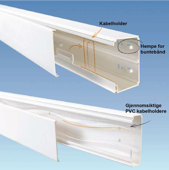 Viadis mini- og føringskanaler PVC Komplett: Fra 10x10 til 200x80 Med eller uten skillevegger Alle typer formdeler Justerbare