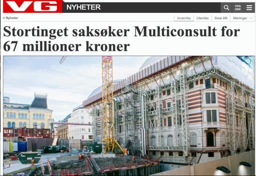 6 Startet med en ambisjon om å utbedre kontorbygget i Prinsens gate 26 ved Stortinget for 70 millioner kroner i 2011 Høsten 2013