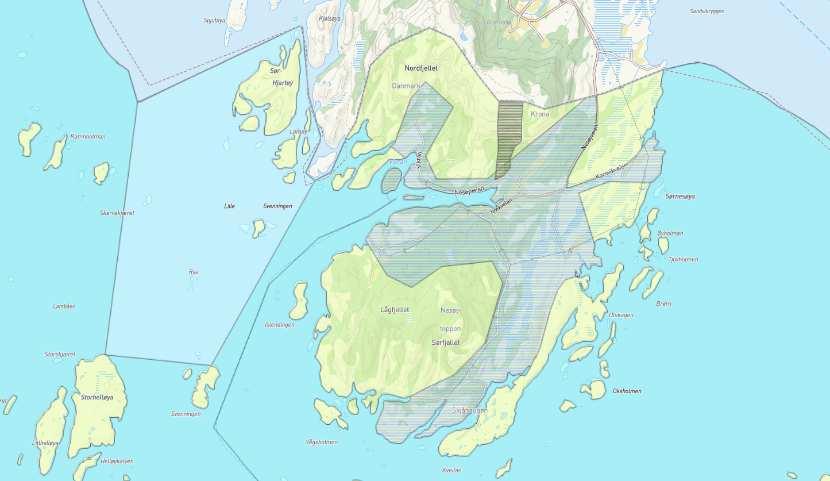 LURØY KOMMUNE Side 2 av 12 Figur 2. Utdrag fra areadelen ved Nesøya Kommunen har også vært i prosess Kystplan Helgeland i de siste 5 år. I 2.