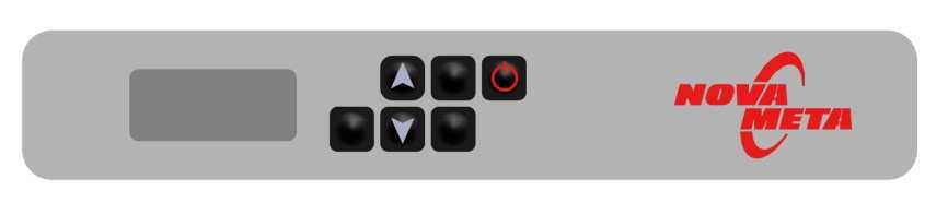 Brukergrensesgnitt Brukergrensesnittet er innsendt av frontpanelet, som har: opptil 6 knapper.
