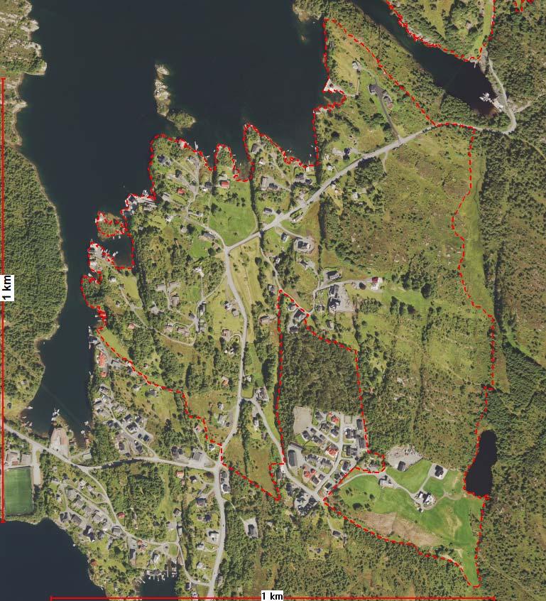 Område 11 Nordre Haugland Kjerneområdet på Nordre Haugland er valgt ut fordi det har middels og stor verdi på jordbruksarealene.