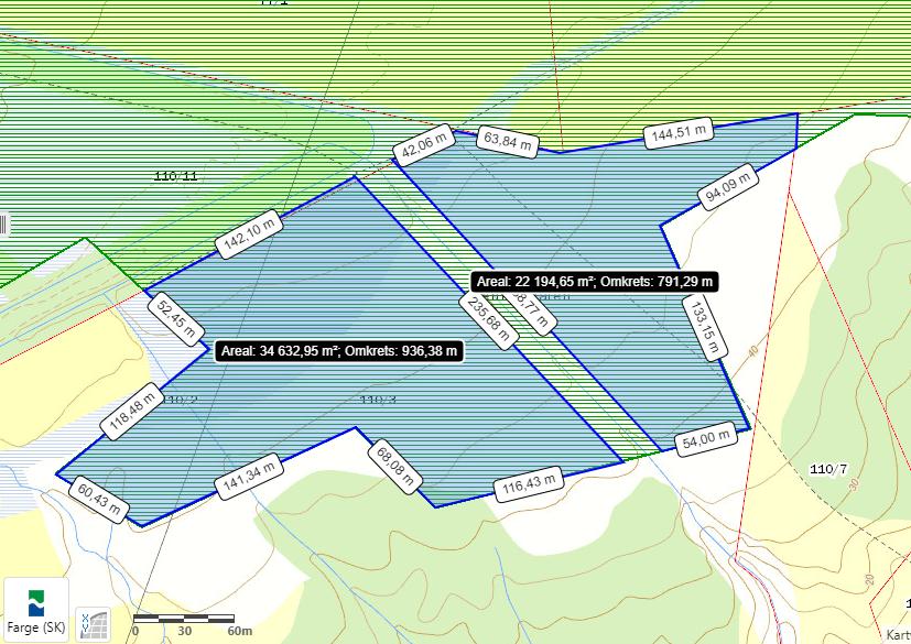 Leirfjord kommune bruker i utgangspunktet NIBIO sitt gårdskart med klassifikasjonssystemet AR5 som beskriver arealtype i sin vurdering.