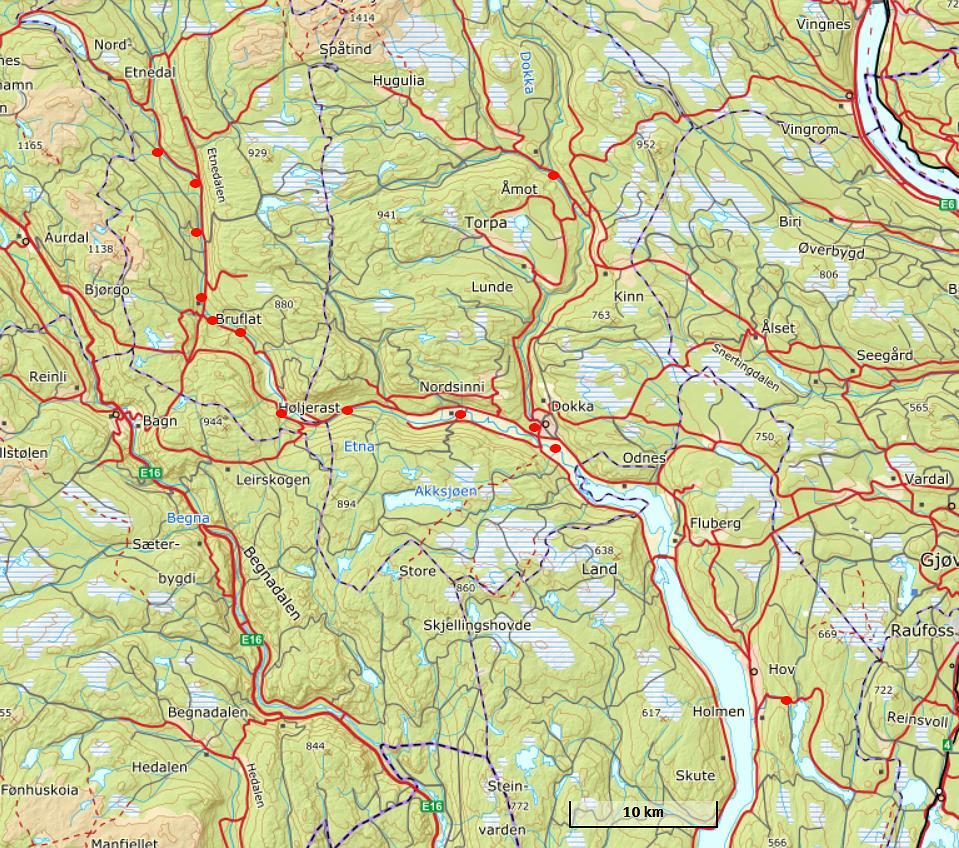 Gjennomføringen av prosjektet Dokkadeltaet Nasjonale Våtmarssenter (DV) har utført kartlegging og overvåking av oter og oterlokaliteter i Oppland fylke.