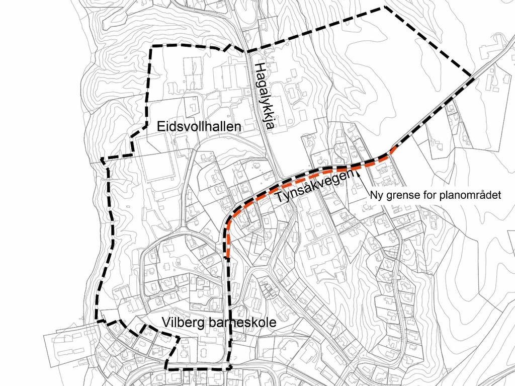 Forslaget til områderegulering vil i hovedsak være i samsvar med kommuneplanen, unntakene er dagens Vilberg skole som vil bli foreslått endret til bolig/sentrumsformål, og landbruksarealet som