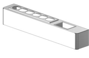 pølsekoker i topplate To kjølte skuffer 1/1 GN - 200 mm En nøytralskuff 1/1 GN - 100 mm Rustfrie dekkplater i begge ender Uten kledning og sokkel i front Uten