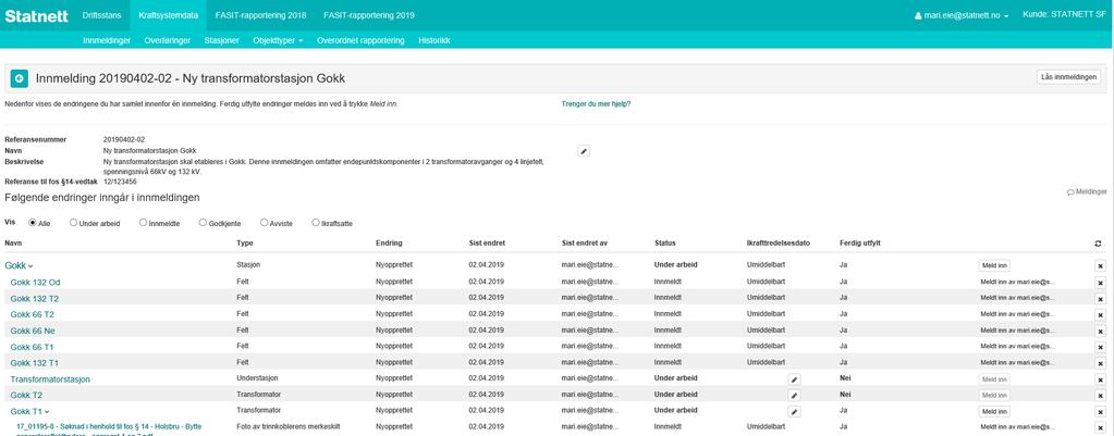 Åpne for redgerng Opprette ny nnmeldng 3 I dalogboksen for "Opprett ny nnmeldng" må følgende fylles ut: Referansenavn på nnmeldngen: Dette blr navnet på nnmeldngen og bør kortfattet beskrve under