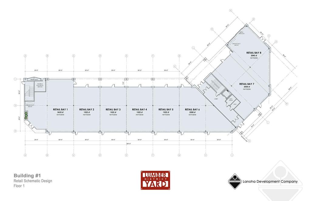 RETAIL FLOOR PLA 2,223 sf Retail Bay #108 2,122 sf 2,122 SF