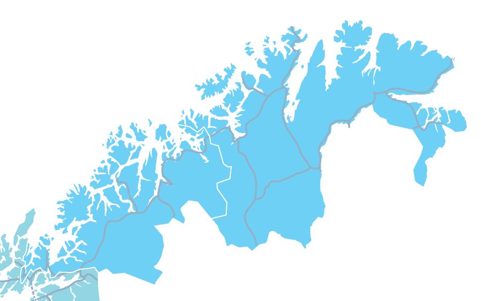 Troms og Finnmark 8 6 6 0 9 5 5 7 4 3 3 2 Kontorsted Trafikkstasjon Anlegg Lokasjoner og antall ansatte i dag Alta kontorsted 39 Alta 7 Alta (Kvenvikmoen) sambrukstasjon Kommentar Redusert arealbehov