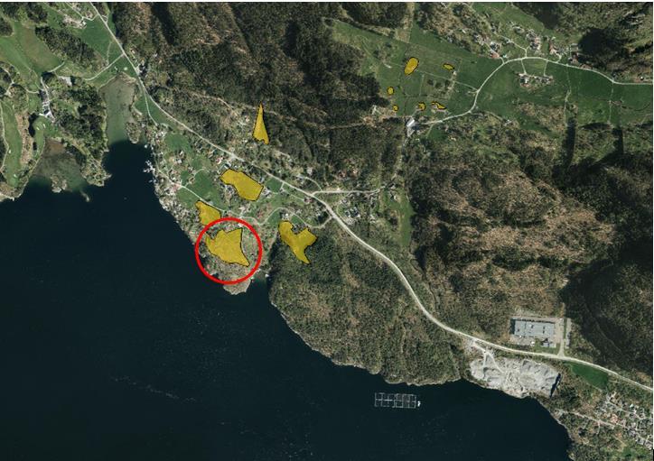 Fløksand nr. 1.4.2 Innspel på areal til mottak av overskotsmassar.