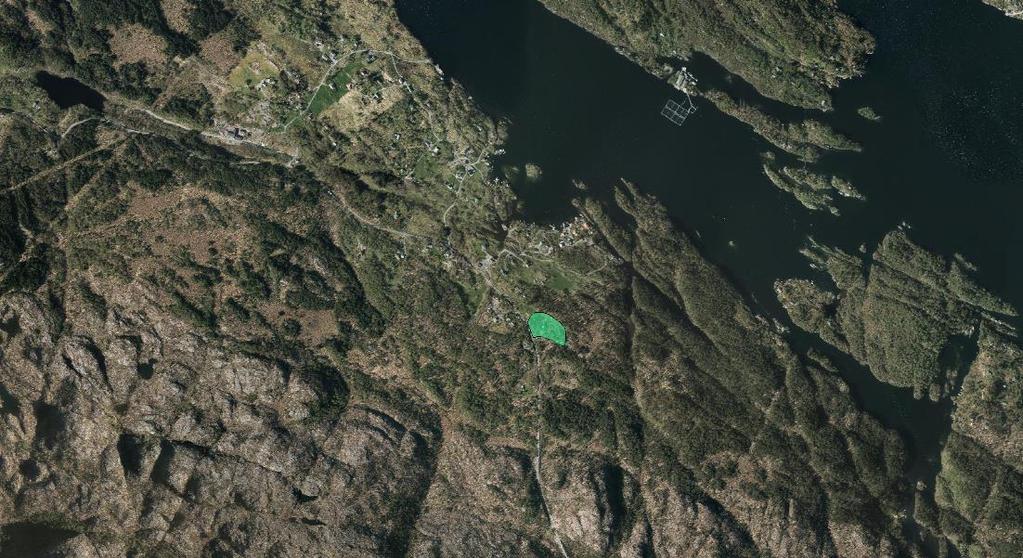 Landsvik nr. 1.6 Innspel på areal til mottak av overskotsmassar. Eigedom: 51/6 Storleik: Innspel, 9 daa. Område etter vurdering, 9 daa.