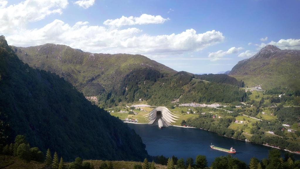 Omfang og kostnader Lengde: 1700 m. Tverrsnitt: 1661 m2 Volum uttak fast fjell: Ca. 3 million m3.