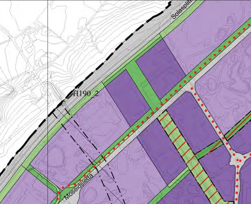 IKDP Forus Kartforslag 04.02.2019 Næringsforeningen Kartbilag 25.01.2019 Forslag 1: Blågrønn struktur- fremtidig G60 utgår.