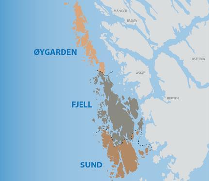 1. Bakgrunn 1.1 Tre kommunar blir ein ny kommune Nye Øygarden består av Fjell, Sund og Øygarden som utgjer eit felles geografisk område med sterk kystkultur. Den nye storkommunen med omlag 40.