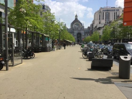 De Keyserlei Midlertidlig møblering, Noordlein Shoppinggaten Meir Havnefront