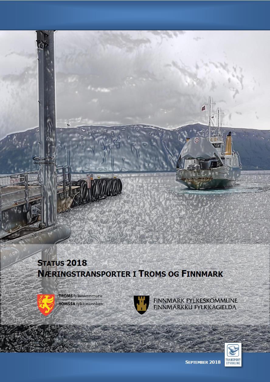Utdrag fra «Næringstransporter i Troms og Finnmark» - Statusrapport 2018 Transportstrømmen øker Fylkesvegenes betydning øker Åpning for modulvogntog viktigere Underrapportert verdiskaping Over de to