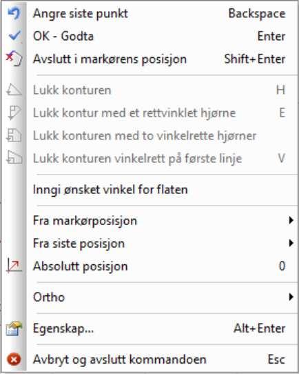 DDS-CAD 14 Konseptet 17 Posisjonering Når du har en funksjon aktiv, eks. utplassering wc, så kan disse plassers ut ved hjelp av forskjellige metoder.