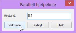 Hjelpelinjefunksjoner finnes ved å holde nede Ctrl knappen og føre trådkors