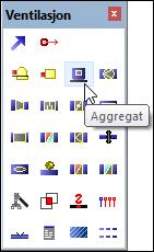DDS-CAD 14 Ventilasjon 93 - Ventilasjon Ventilasjontegning er i utgangspunktet lik rørtegning. Vi anbefaler derfor at du leser kapittel 9 og 10 om rørdefininsjoner først.