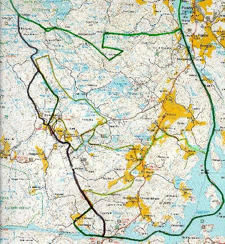 1. Driftsplanområdets avgrensing og størrelse Kart over driftsplanområdet med inntegnet valdgrense (Kilde: Aremark kommune).