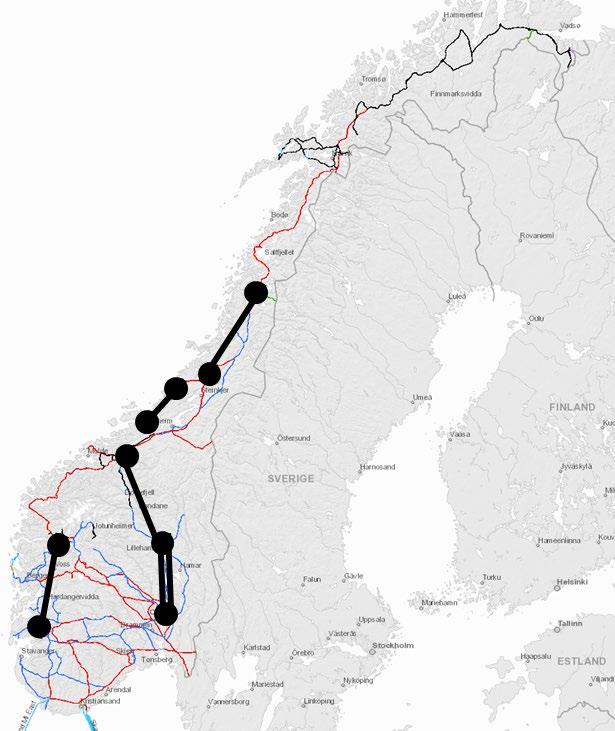 Rasjonelt å forsterke eksisterende nett nord-sør over tid Flere grunner til at det kan være rasjonelt å forsterke til 420 kv fra Røssåga og sørover Reinvesteringsbehov og forsyningssikkerhet Legge