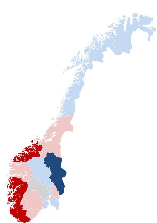 året før 15 16 17 Januar-august 18 Kilder: